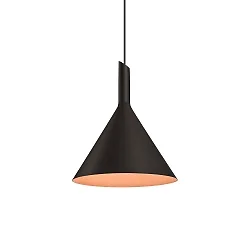 Design Pendant luminaire SHIEK 3.0, Ø 25.2cm, E27 max. 20W, dimmable, black copper