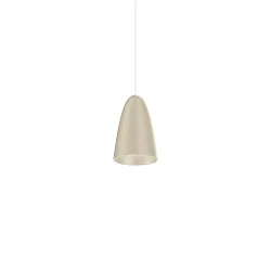 Luminaria colgante COZY CONE 1.0 IP20, gris seda