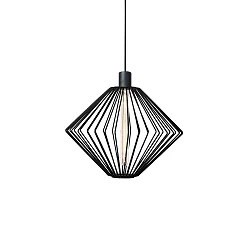 Shade WIRO 1.1 DIAMOND, lacquered steel, without suspension + lamp, black