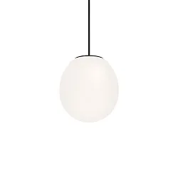 Luminaria colgante DRO SUSPENDED 2.0 - Ø 19.5CM E14 IP20, blanco opalino, negro mate regulable