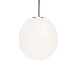 Luminaria colgante DRO SUSPENDED 3.0 - Ø 29CM E27 IP20, blanco opalino, negro mate regulable