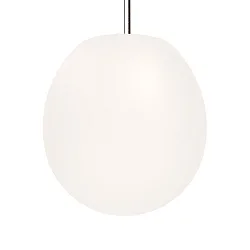 Luminaria colgante DRO SUSPENDED 4.0 - Ø 38.5CM E27 IP20, blanco opalino, negro mate regulable