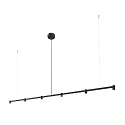 Luminaria colgante TRACE CHANDELIER CEILING SUSP 2.0 IP20, negro mate regulable