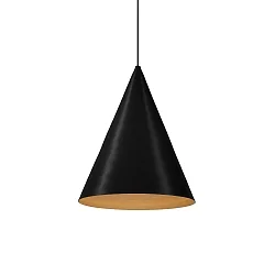 Luminaria colgante DINOR 1.0 Dim-To-Warm IP20, dorado, negro regulable
