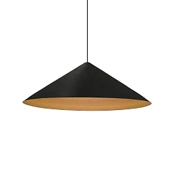 Luminaria colgante DINOR 3.0 Dim-To-Warm IP20, dorado, negro regulable
