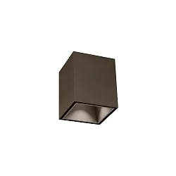 Luz downlight BOX MINI 1.0 angular, versión de montaje en superficie IP20, color bronce regulable