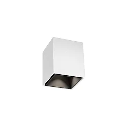 Luz downlight BOX MINI 1.0 angular, versión de montaje en superficie IP20, blanco mate regulable