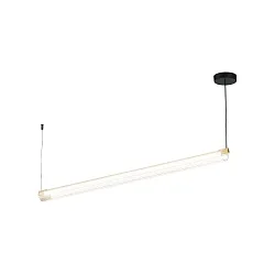 Luminaria colgante FINELLE 1.0 con difusor IP20, champán regulable