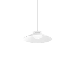pendant luminaire CLEA 1.0 - Ø 35CM round, direct / indirect IP20, white matt dimmable