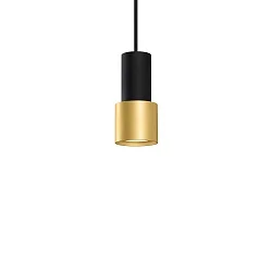 Luminaria colgante ODREY CEILING SUSP 1.1 PAR16 GU10 IP20, dorado, negro mate 