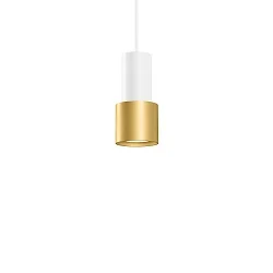 Luminaria colgante ODREY CEILING SUSP 1.1 PAR16 GU10 IP20, dorado, blanco mate 