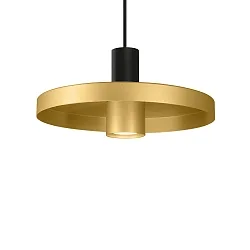 Luminaria colgante ODREY CEILING SUSP 1.2 PAR16 GU10 IP20, dorado, negro mate 
