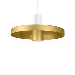 Luminaria colgante ODREY CEILING SUSP 1.2 PAR16 GU10 IP20, dorado, blanco mate 
