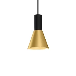 pendant luminaire ODREY CEILING SUSP 1.3 PAR16 GU10 IP20, gold, black matt 