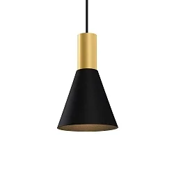 pendant luminaire ODREY CEILING SUSP 1.4 PAR16 GU10 IP20, gold, black matt 
