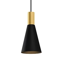 pendant luminaire ODREY CEILING SUSP 1.5 PAR16 GU10 IP20, gold, black matt 