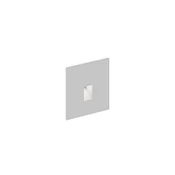 Luminaria de pared empotrable STRIPE WALL REC 0.7 IP20, aluminio cepillado 