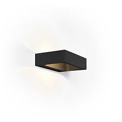 Luminaria de pared BENTO 1.3 - UP&DOWN - 18CM Arriba-Abajo, angular IP20, mate, negro intenso regulable