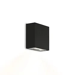 Luminaria de pared CENTRAL 1.0 - UP OR DOWN de 1 llama, plano IP20, mate, negro intenso regulable