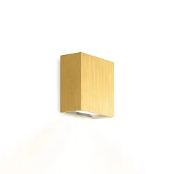 Luminaria de pared CENTRAL 1.0 - UP OR DOWN de 1 llama, plano IP20, dorado mate regulable