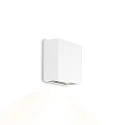 Luminaria de pared CENTRAL 1.0 - UP OR DOWN de 1 llama, plano IP20, mate, blanco tráfico regulable