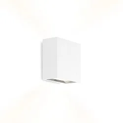 Luminaria de pared CENTRAL 2.0 - UP&DOWN de 2 llamas, plano IP20, mate, blanco tráfico regulable