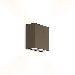 Luminaria de pared para exteriores CENTRAL OUTDOOR WALL SURF 2.0 IP65, color bronce regulable