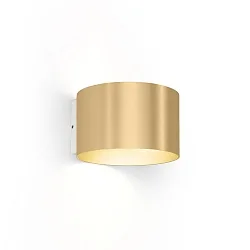 Luminaria de pared RAY WALL SURF 1.0 QT14 G9 IP20, champán regulable