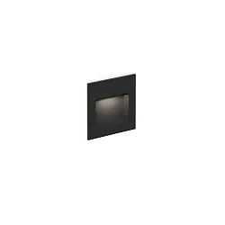 Luminaria de pared empotrable ORIS WALL REC 0.8 / 350/700MA abajo, corriente constante, indirecta IP20, negro mate 