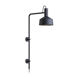 Luminaria de pared ROOMOR WALL 4.2 - PAR16 / SHADE Ø 25CM lang, con brazo articulado, con caja de conexiones