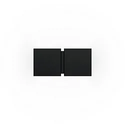 Luminaria de pared CG SQUARE 2P SMALL G9 IP20, negro mate