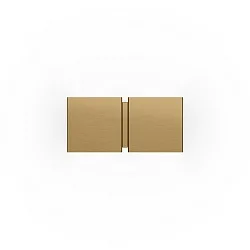 Luminaria de pared CG SQUARE 2P SMALL G9 IP20, champán