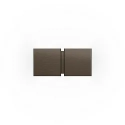 Luminaria de pared CG SQUARE 2P SMALL G9 IP20, color bronce