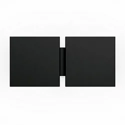 Luminaria de pared CG SQUARE 2G BIG E27 IP20, negro mate