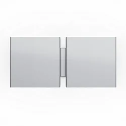 Luminaria de pared CG SQUARE 2G BIG E27 IP20, aluminio cepillado