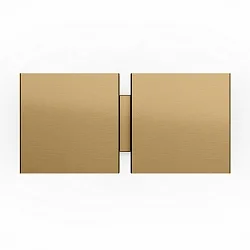 Luminaria de pared CG SQUARE 2G BIG E27 IP20, champán