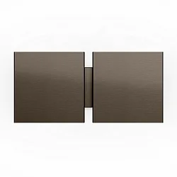 Luminaria de pared CG SQUARE 2G BIG E27 IP20, color bronce