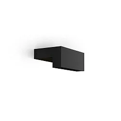 Luminaria de pared para exteriores PALOS OUTDOOR WALL SURF 1.0 IP65, negro mate regulable