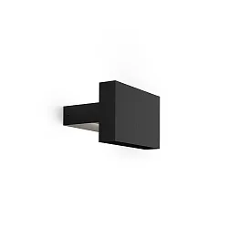 Luminaria de pared para exteriores PALOS OUTDOOR WALL SURF 2.0 IP65, negro mate regulable