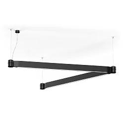 Luminaria colgante ELLO SYSTEM 1.0 IP20, negro mate regulable