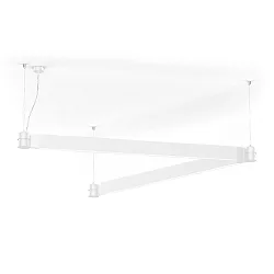 Luminaria colgante ELLO SYSTEM 1.0 IP20, blanco mate regulable