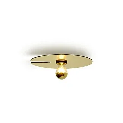 Luminaria de pared MIRRO WALL 1.0 E27 IP20, dorado regulable