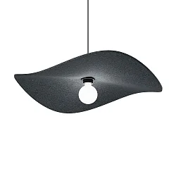 Luminaria colgante WAVE SOFT 1.0 E27 IP20, antracita