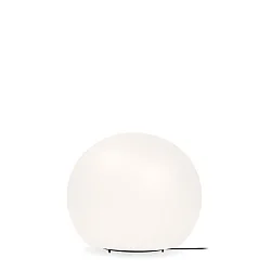 Table lamp DRO TABLE 3.0, Ø 30cm, E27, A60 4-12W, aluminum / textile cable / glass, white