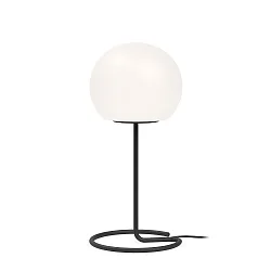 Table lamp DRO TABLE HIGH 3.0, 62.5cm / Ø 30cm, E27, A60 4-12W, aluminum steel / textile cable / glass, white
