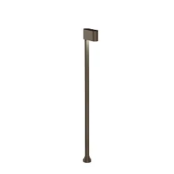 Luminaria de exterior KIOSK 1.1 de 1 llama, ajustable, sin zócalo IP65, color bronce, mate regulable