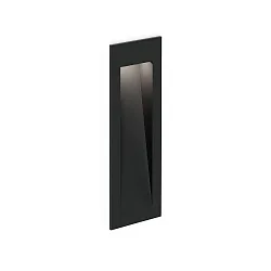 Luminaria de pared empotrable ORIS OUTDOOR WALL REC 0.7 / 350/500/700MA abajo, corriente constante, indirecta IP65, negro mate 
