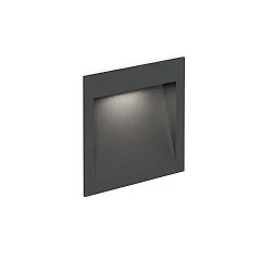 Luminaria empotrable para exteriores ORIS OUTDOOR WALL REC 1.3 abajo, corriente constante, indirecta IP65, antracita 