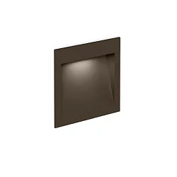 Luminaria empotrable para exteriores ORIS OUTDOOR WALL REC 1.3 abajo, corriente constante, indirecta IP65, color bronce 