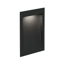 Luminaria empotrable para exteriores ORIS OUTDOOR WALL REC 2.0 abajo, corriente constante, indirecta IP65, negro mate 
